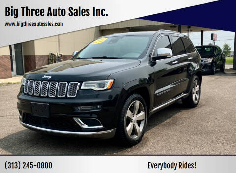 2016 Jeep Grand Cherokee for sale at Big Three Auto Sales Inc. in Detroit MI