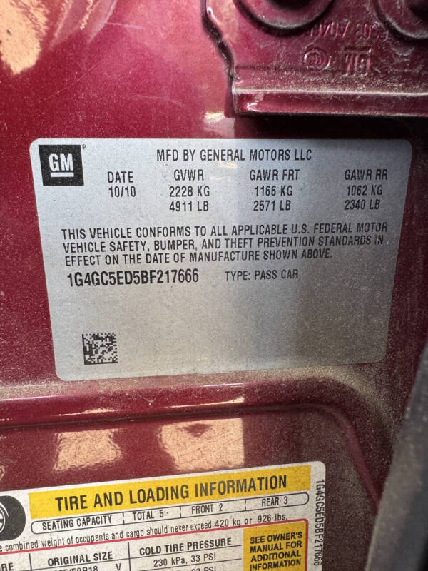 2011 Buick LaCrosse CXL