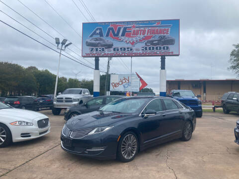2013 Lincoln MKZ for sale at ANF AUTO FINANCE in Houston TX