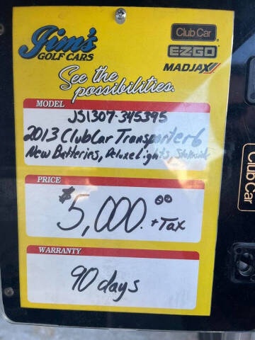 2013 Club Car Transporter 4 Electric