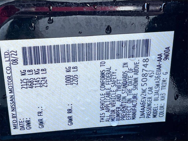 2022 Nissan Maxima 3.5 SR