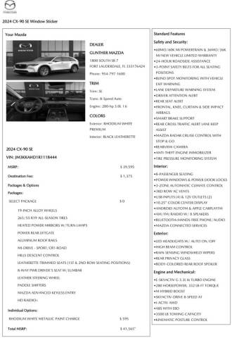 2024 Mazda CX-90 3.3 Turbo Select