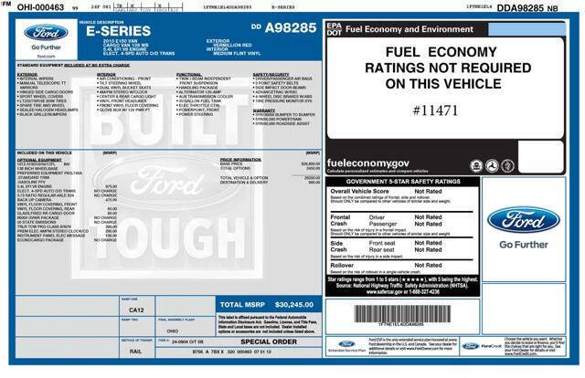 2013 Ford E-Series E-150
