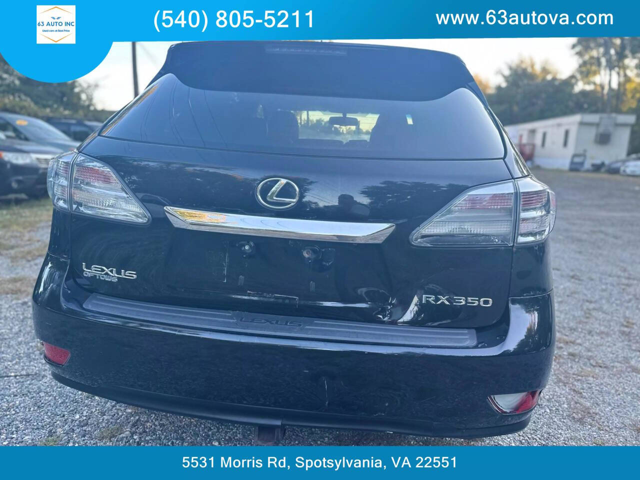 2010 Lexus RX 350 for sale at 63 Auto Inc in Spotsylvania, VA