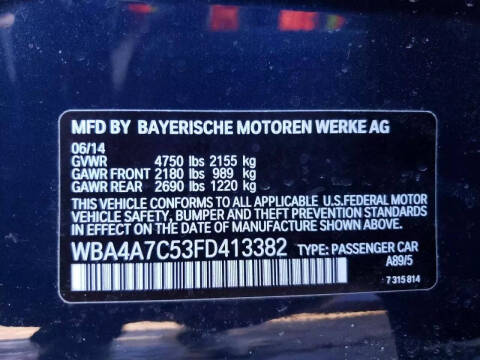 2015 BMW 4 Series 428i xDrive Gran Coupe