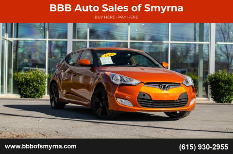 2016 Hyundai Veloster for sale at BBB Auto Sales of Smyrna in Smyrna TN