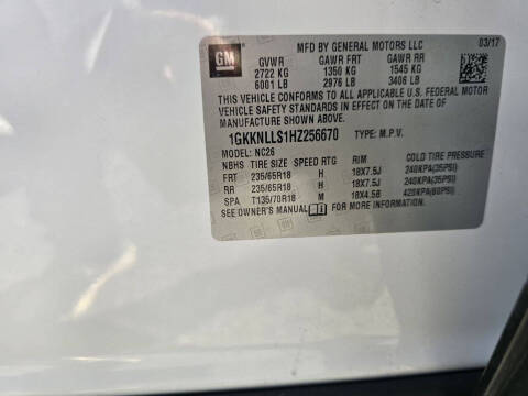 2017 GMC Acadia SLE-2