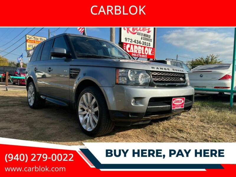 2012 Land Rover Range Rover Sport for sale at CARBLOK in Lewisville TX