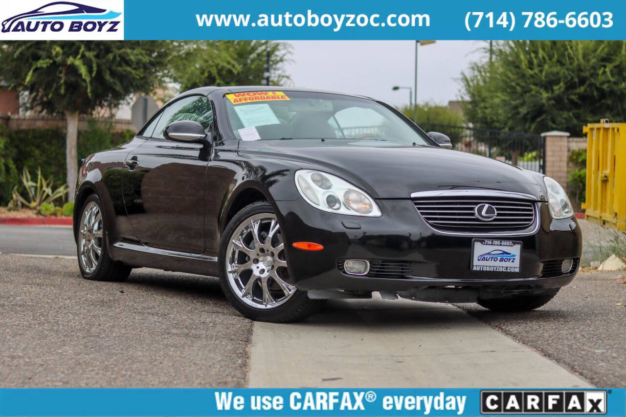 2002 Lexus SC 430 for sale at Auto Boyz in Garden Grove, CA