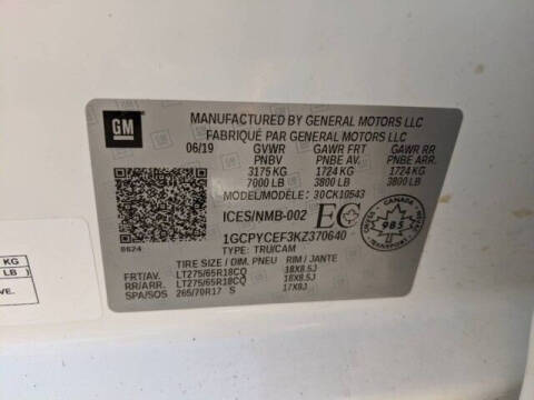 2019 Chevrolet Silverado 1500