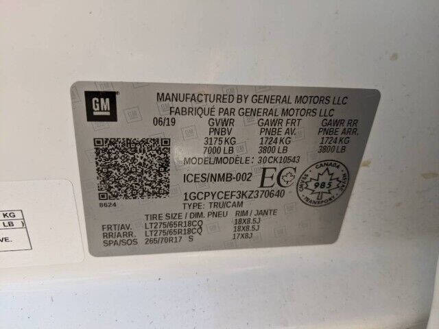 2019 Chevrolet Silverado 1500