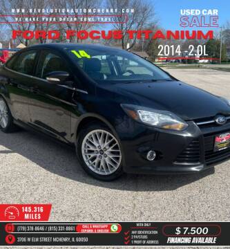 2014 Ford Focus for sale at Revolution Auto Inc in McHenry IL