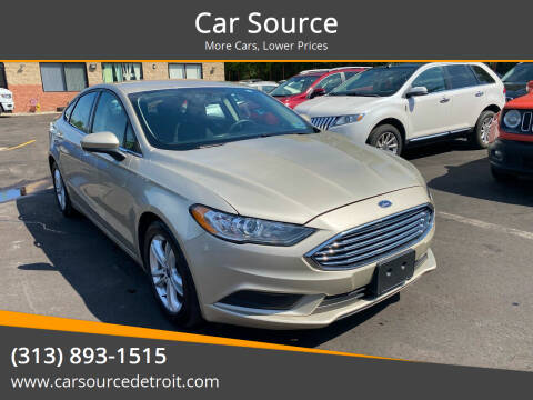 2018 Ford Fusion for sale at Car Source in Detroit MI