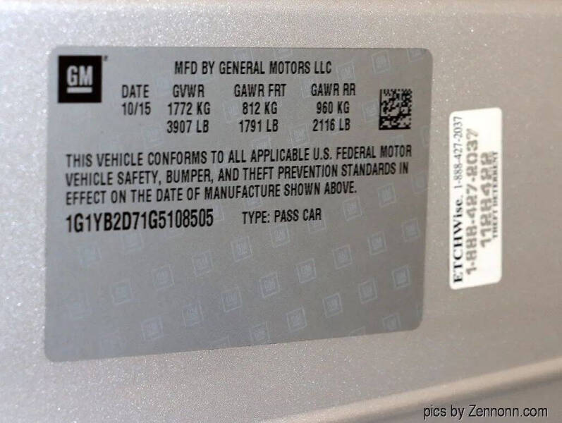 2016 Chevrolet Corvette Stingray