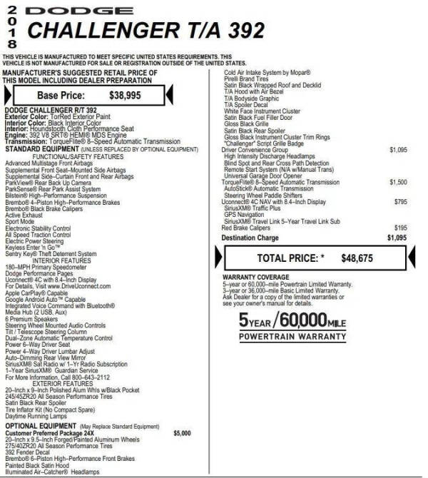 2018 Dodge Challenger