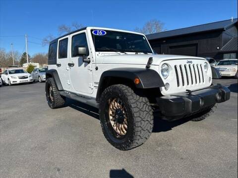 2016 Jeep Wrangler Unlimited for sale at HUFF AUTO GROUP in Jackson MI