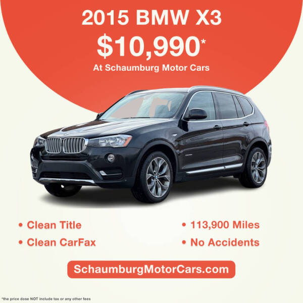 2015 BMW X3 for sale at Schaumburg Motor Cars in Schaumburg IL