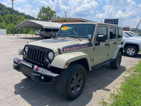 2018 Jeep Wrangler JK Unlimited for sale at PIONEER USED AUTOS & RV SALES in Lavalette WV