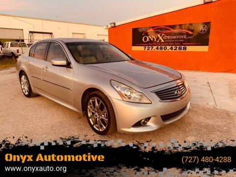 2010 Infiniti G37 Sedan for sale at ONYX AUTOMOTIVE, LLC in Largo FL