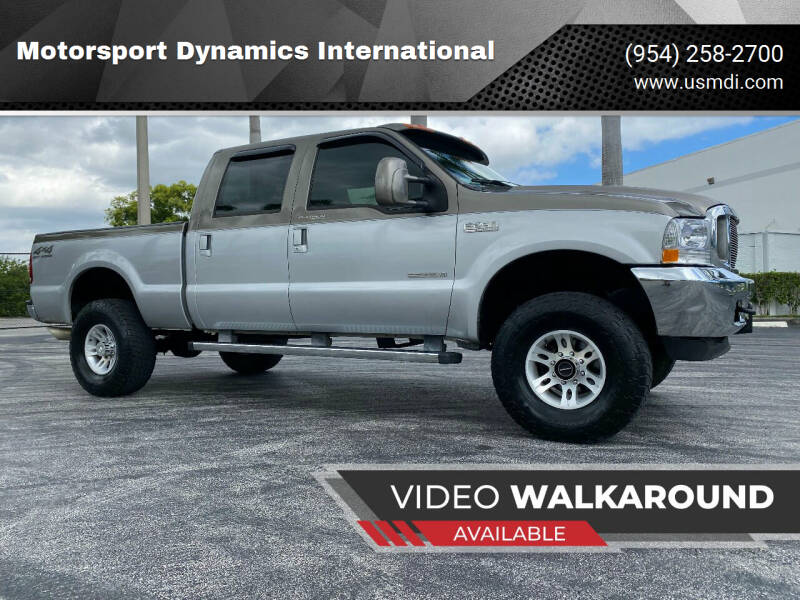 2001 Ford F-250 Super Duty for sale at Motorsport Dynamics International in Pompano Beach FL