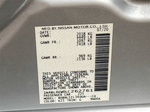 2020 Nissan Altima 2.5 SL