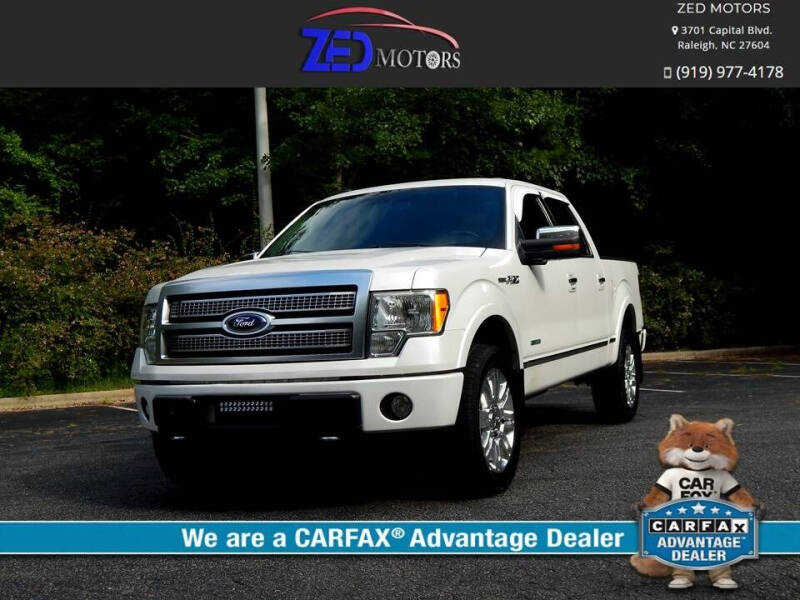 2012 Ford F-150 for sale at Zed Motors in Raleigh NC