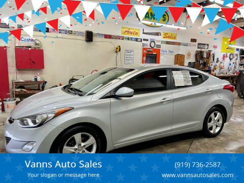 2013 Hyundai Elantra for sale at Vanns Auto Sales in Goldsboro NC