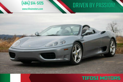 2000 Ferrari 360 Spider for sale at Tifosi Motors in Downingtown PA