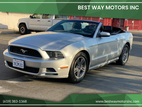 2013 Ford Mustang for sale at BEST WAY MOTORS INC in San Diego CA