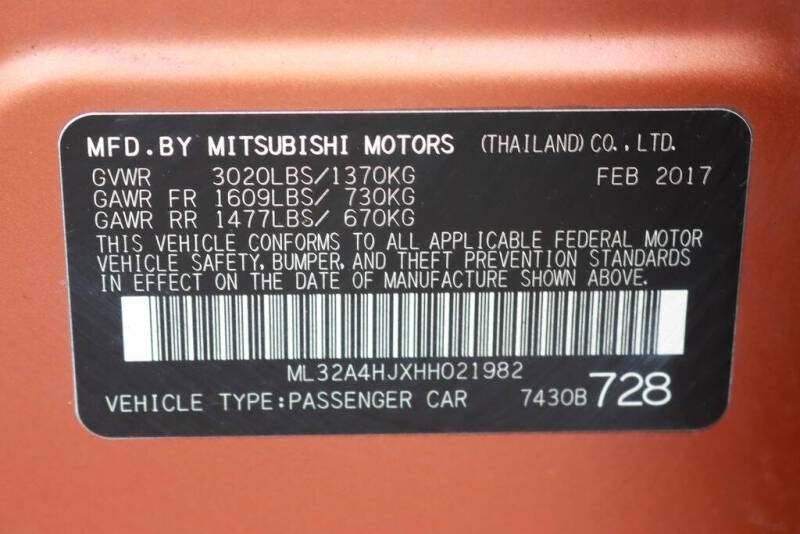 2017 Mitsubishi Mirage SE