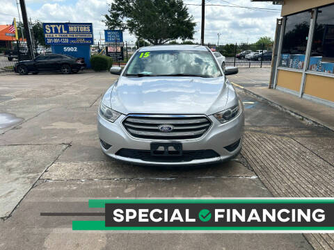 2015 Ford Taurus for sale at STYL MOTORS in Pasadena TX