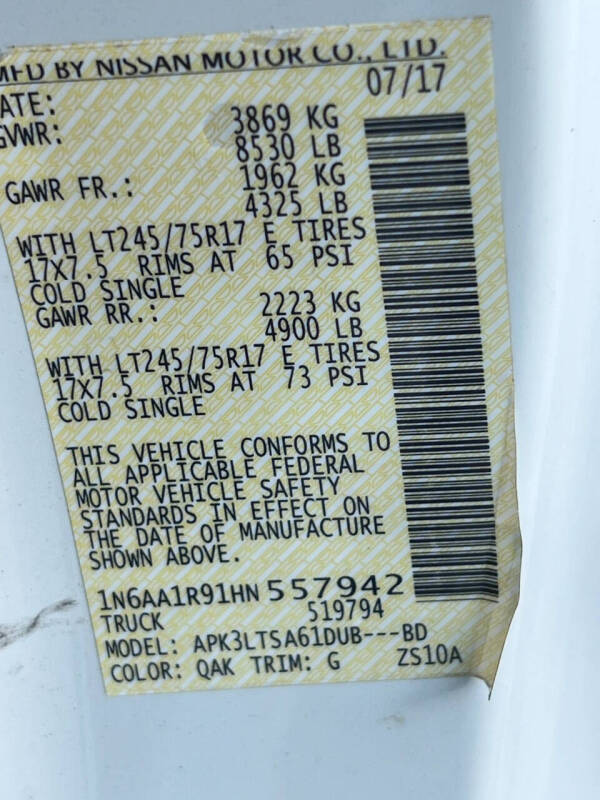 2017 Nissan Titan XD
