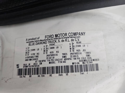 2009 Ford F-750 Super Duty