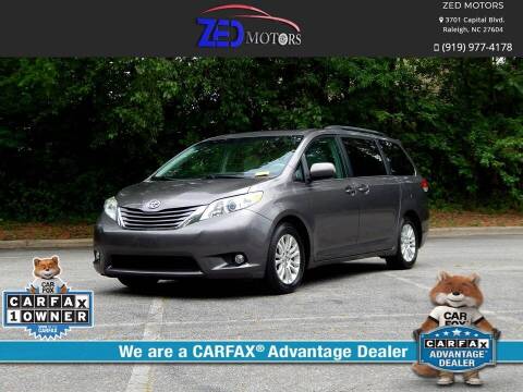2013 Toyota Sienna for sale at Zed Motors in Raleigh NC