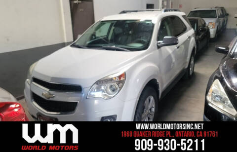 2012 Chevrolet Equinox for sale at World Motors INC in Ontario CA