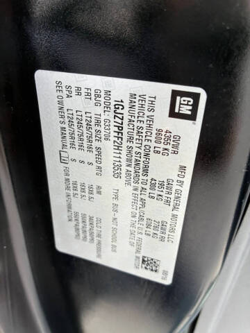 2017 GMC Savana LT 3500
