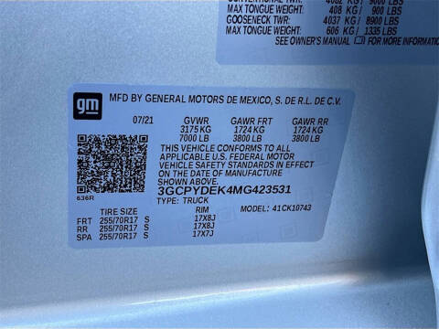 2021 Chevrolet Silverado 1500