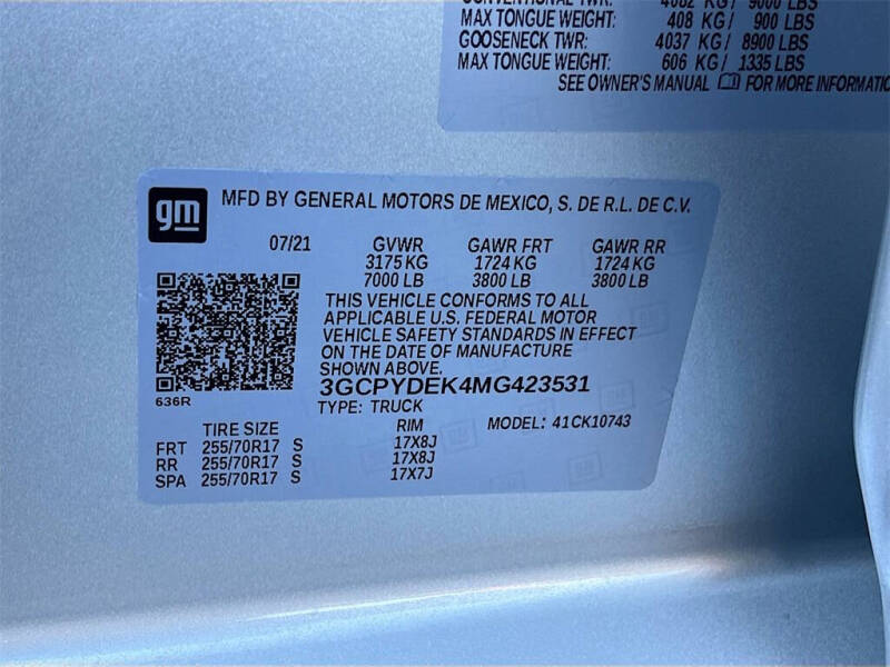 2021 Chevrolet Silverado 1500