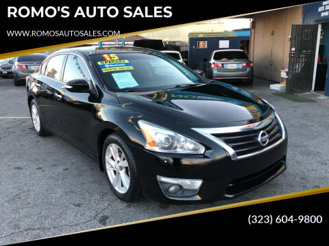 2015 Nissan Altima for sale at ROMO'S AUTO SALES in Los Angeles CA