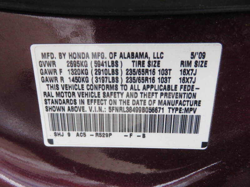 2009 Honda Odyssey EX