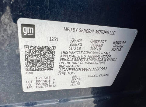 2022 Chevrolet Traverse LT Cloth