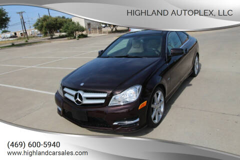 2012 Mercedes-Benz C-Class for sale at Highland Autoplex, LLC in Dallas TX