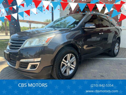 2015 Chevrolet Traverse for sale at CBS MOTORS in San Antonio TX