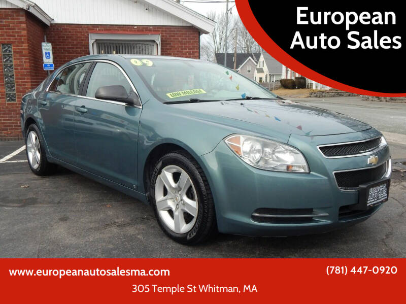 2009 Chevrolet Malibu for sale at European Auto Sales in Whitman MA