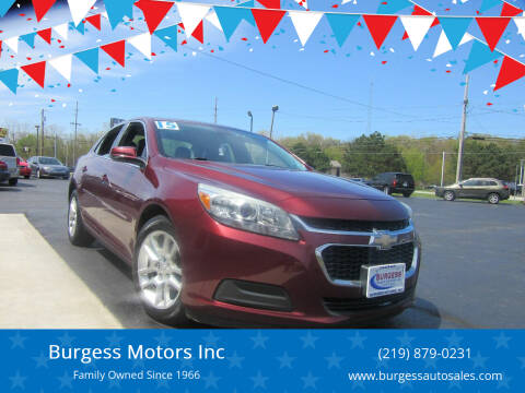 2015 Chevrolet Malibu for sale at Burgess Motors Inc in Michigan City IN
