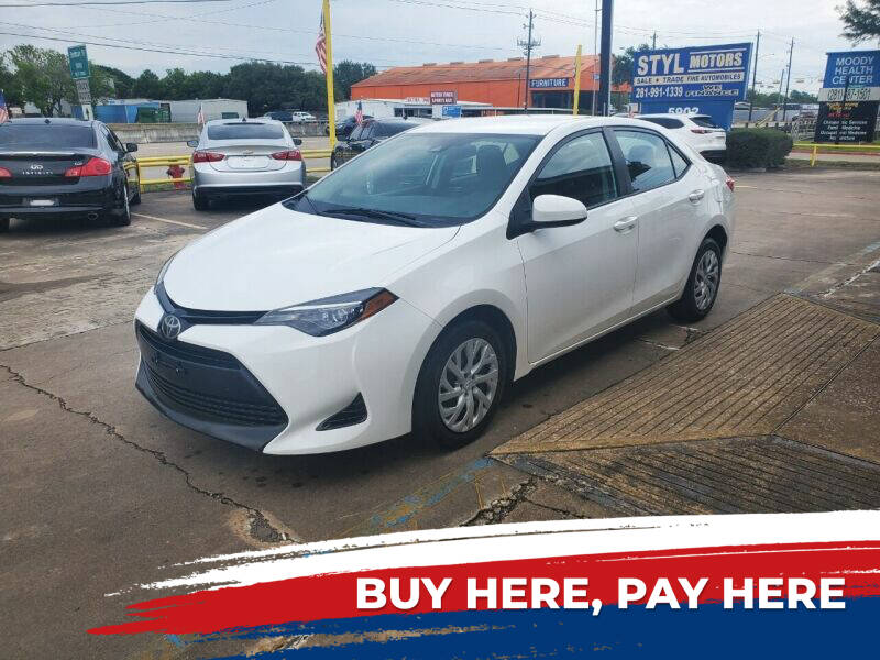 2017 Toyota Corolla for sale at STYL MOTORS in Pasadena TX