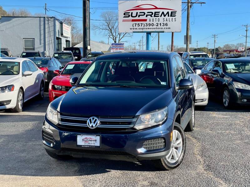 2012 Volkswagen Tiguan for sale at Supreme Auto Sales in Chesapeake VA