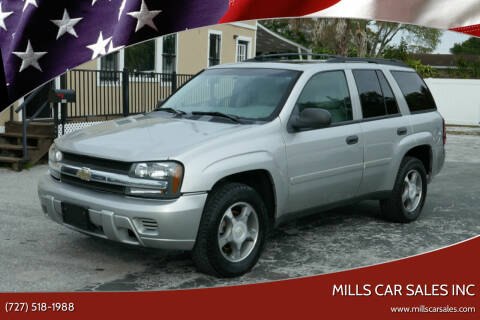 2008 Chevrolet TrailBlazer for sale at MILLS CAR SALES INC in Clearwater FL