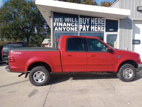 2001 Ford F-150 for sale at STERLING MOTORS in Watertown SD