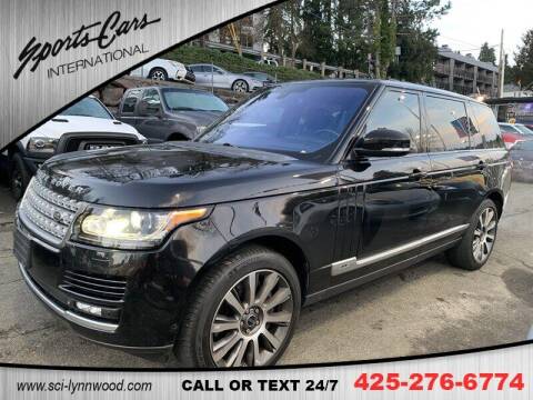 2014 Land Rover Range Rover for sale at Sports Cars International in Lynnwood WA